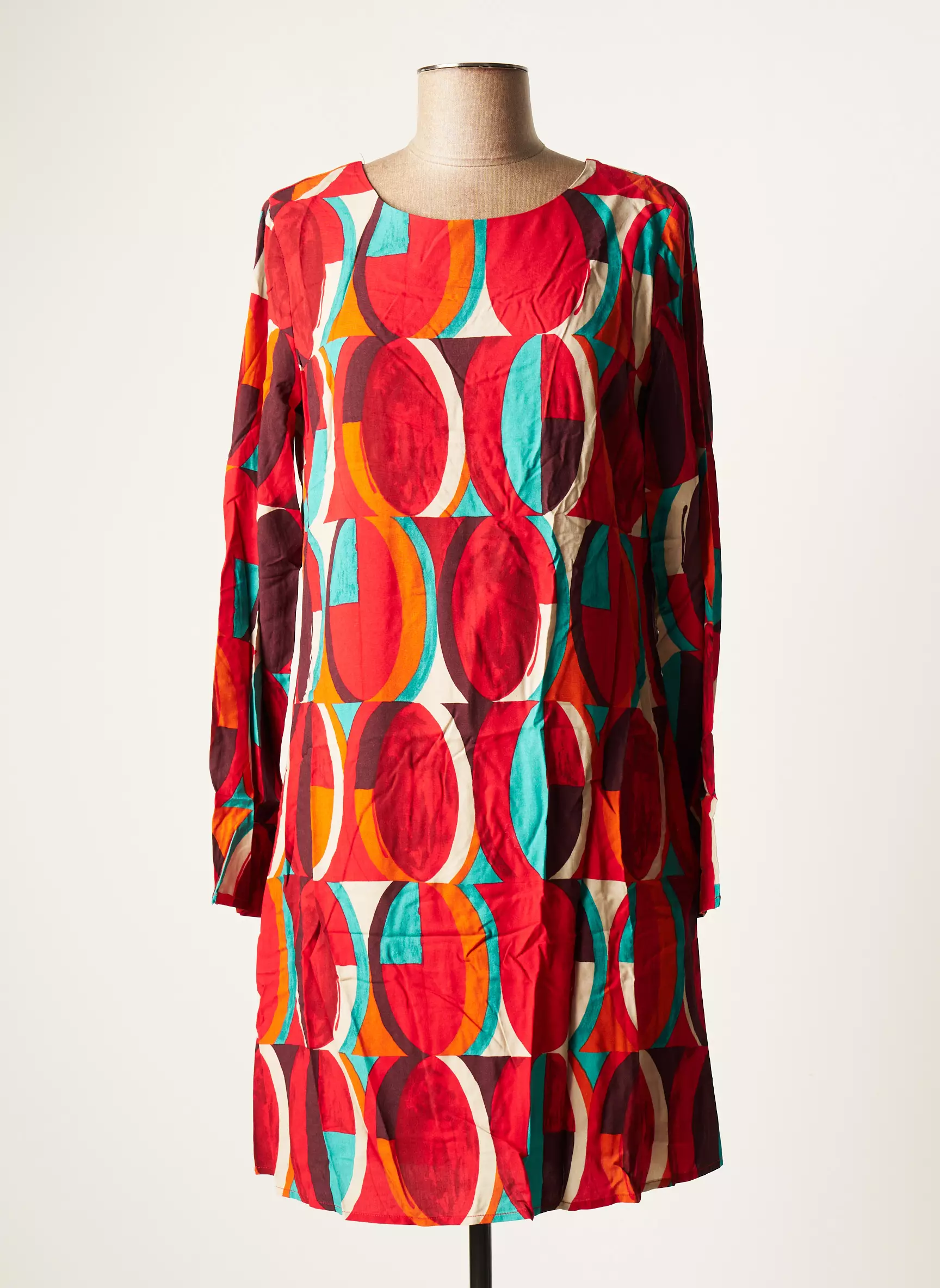Surkana Robes Mi Longues Femme couleur rouge