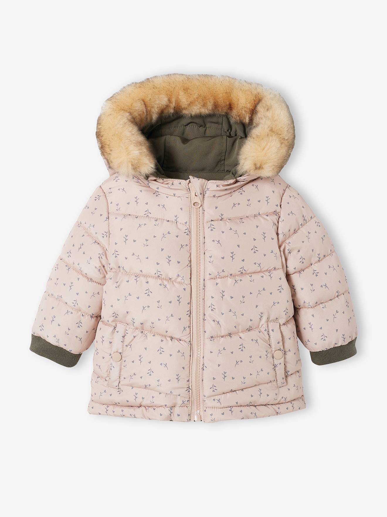 Parka réversible bébé kaki
