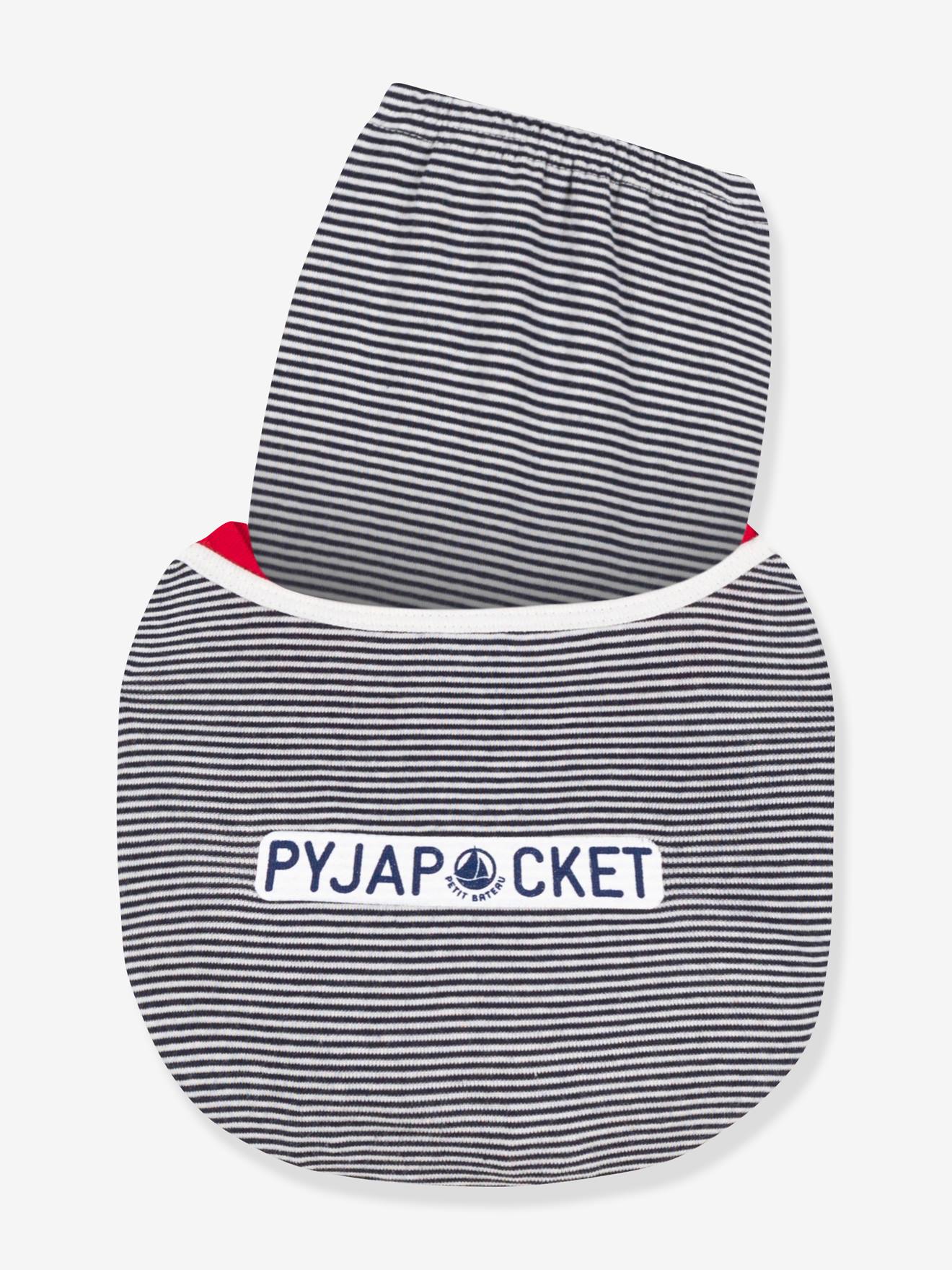 Pyjacourt en coton bio PETIT BATEAU marine