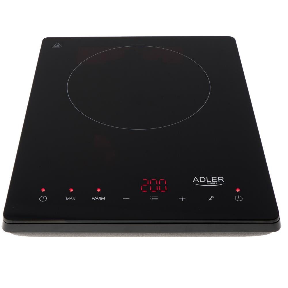 Adler Induktions-Kochfeld, AD 6513, 2000W, 190 mm, Induktionskochplatte, Elektro Kochplatte