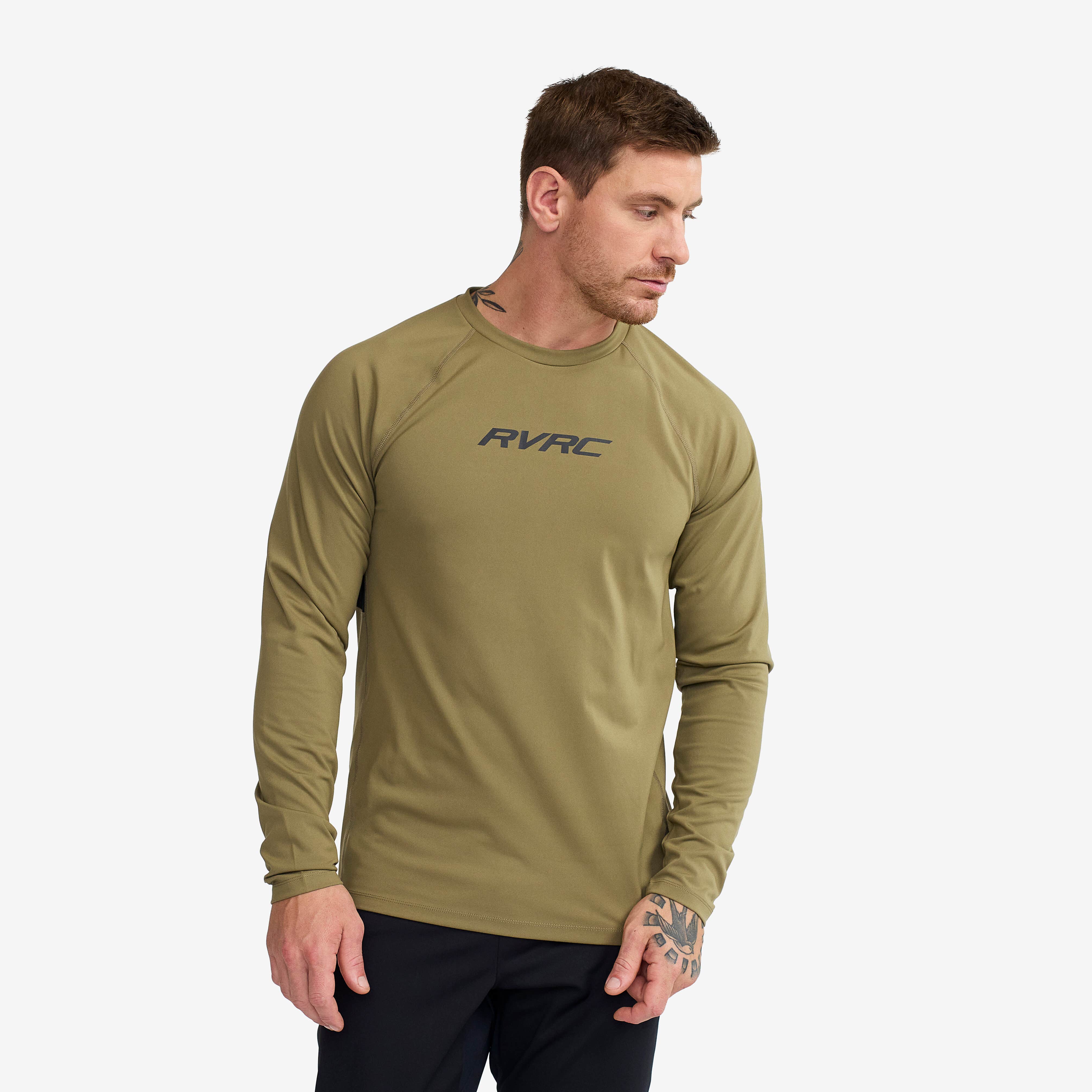 Prep Crew Neck Top Homme Martini Olive