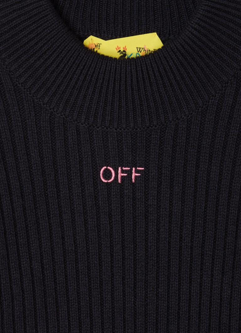 Off-White Rib-knit sweater in wool blend