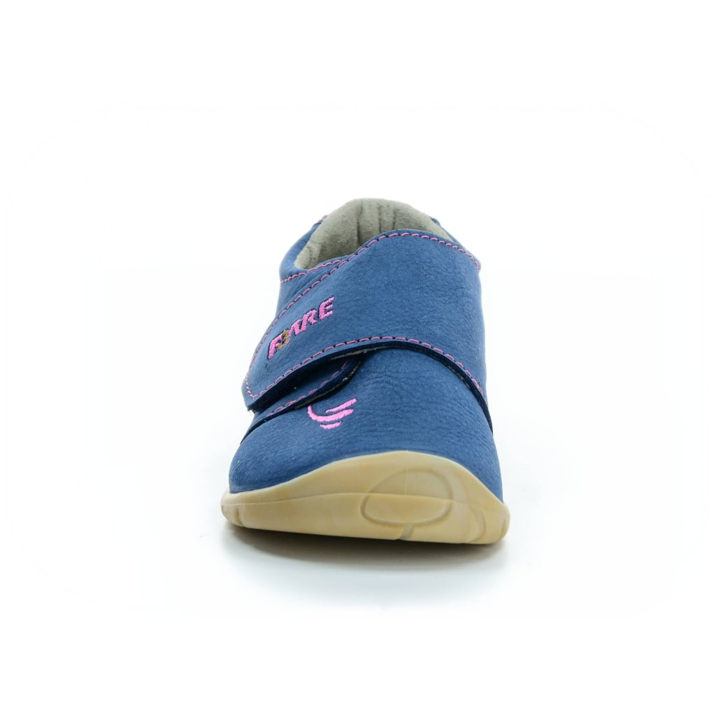 Fare 5012252 blaue Barfußschuhe mit pink Steppung (bare)