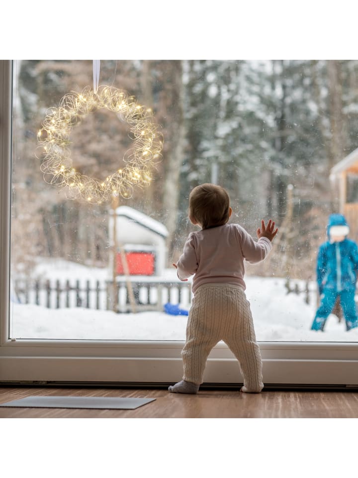 relaxdays LED Lichtkranz in Silber - Ø 30 cm günstig kaufen onesize