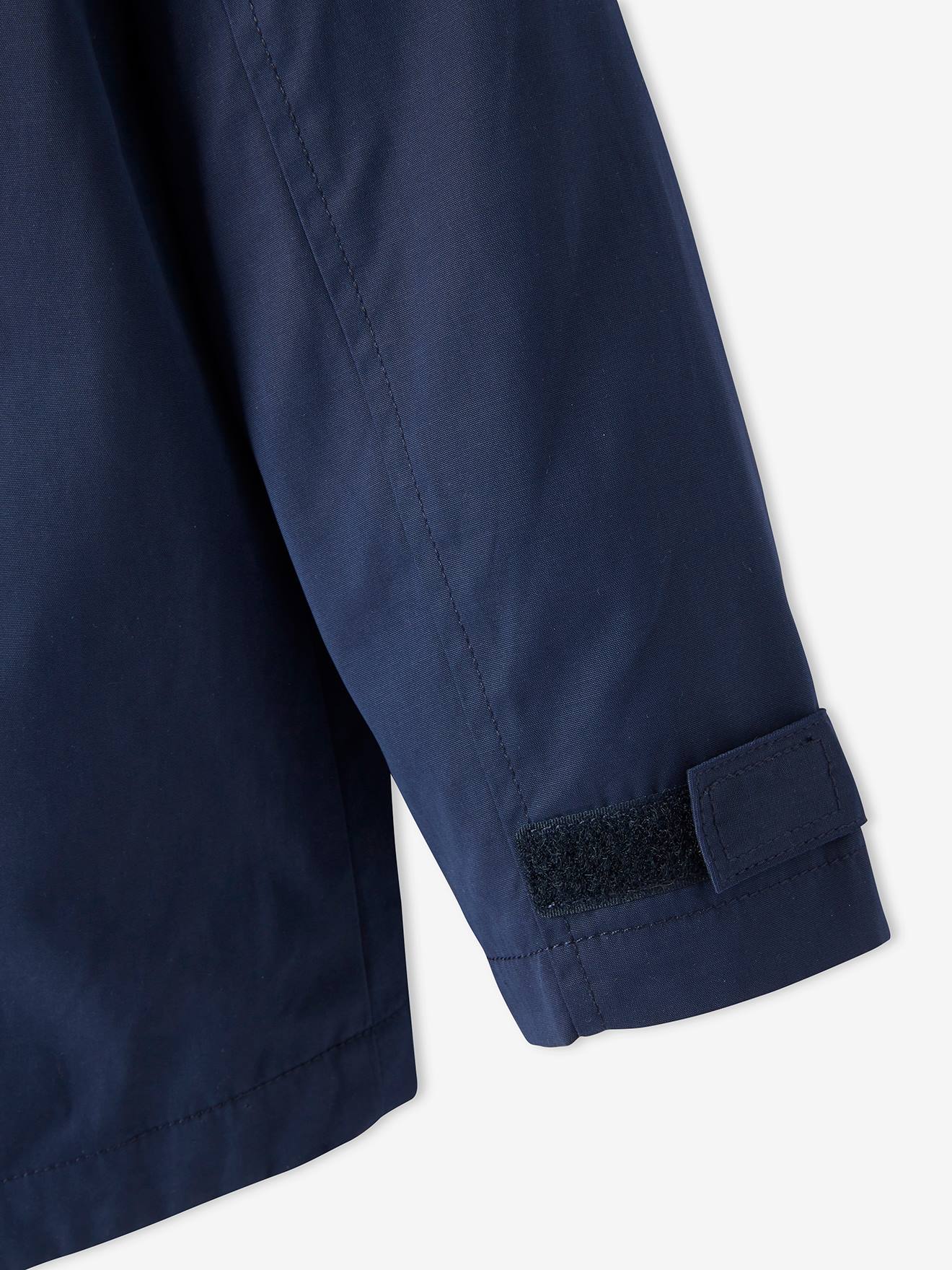 Parka 3 en 1 garçon mi-saison bleu grisé