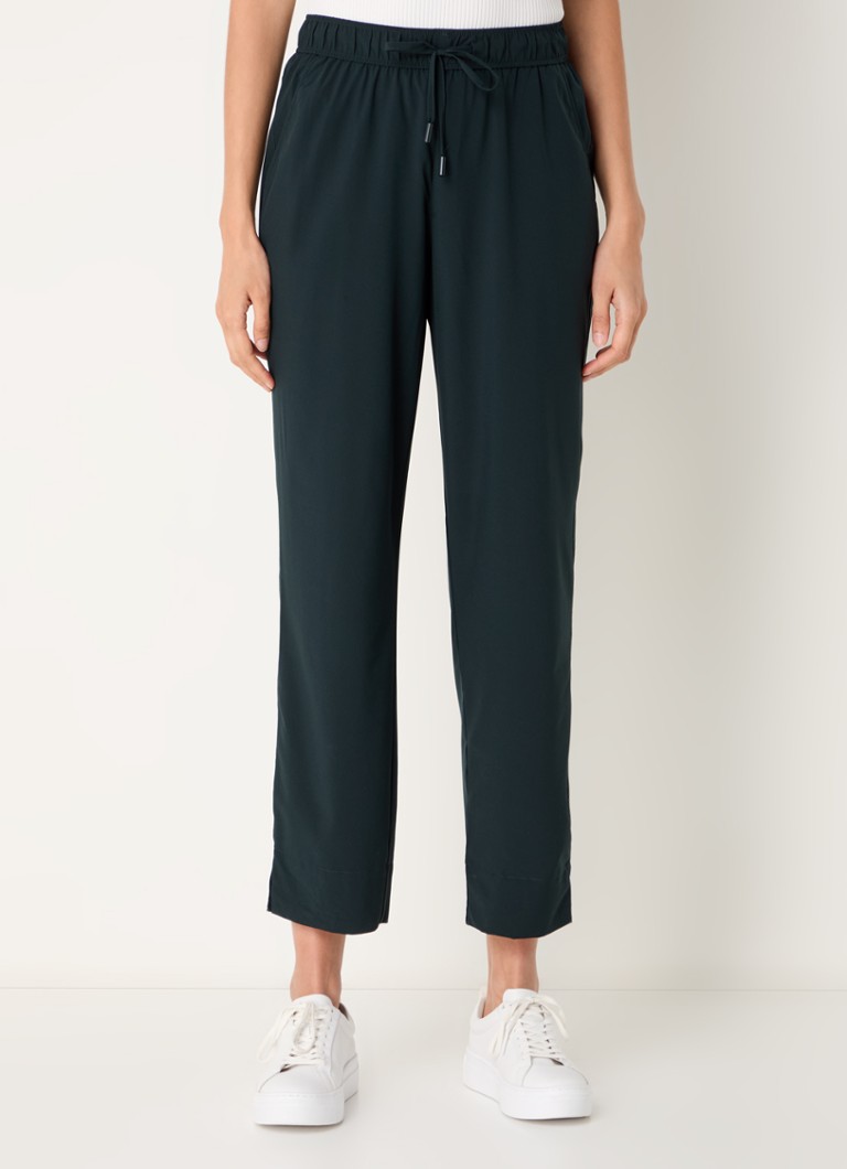 OPUS Mefini mid waist regular fit cropped chino with side pockets
