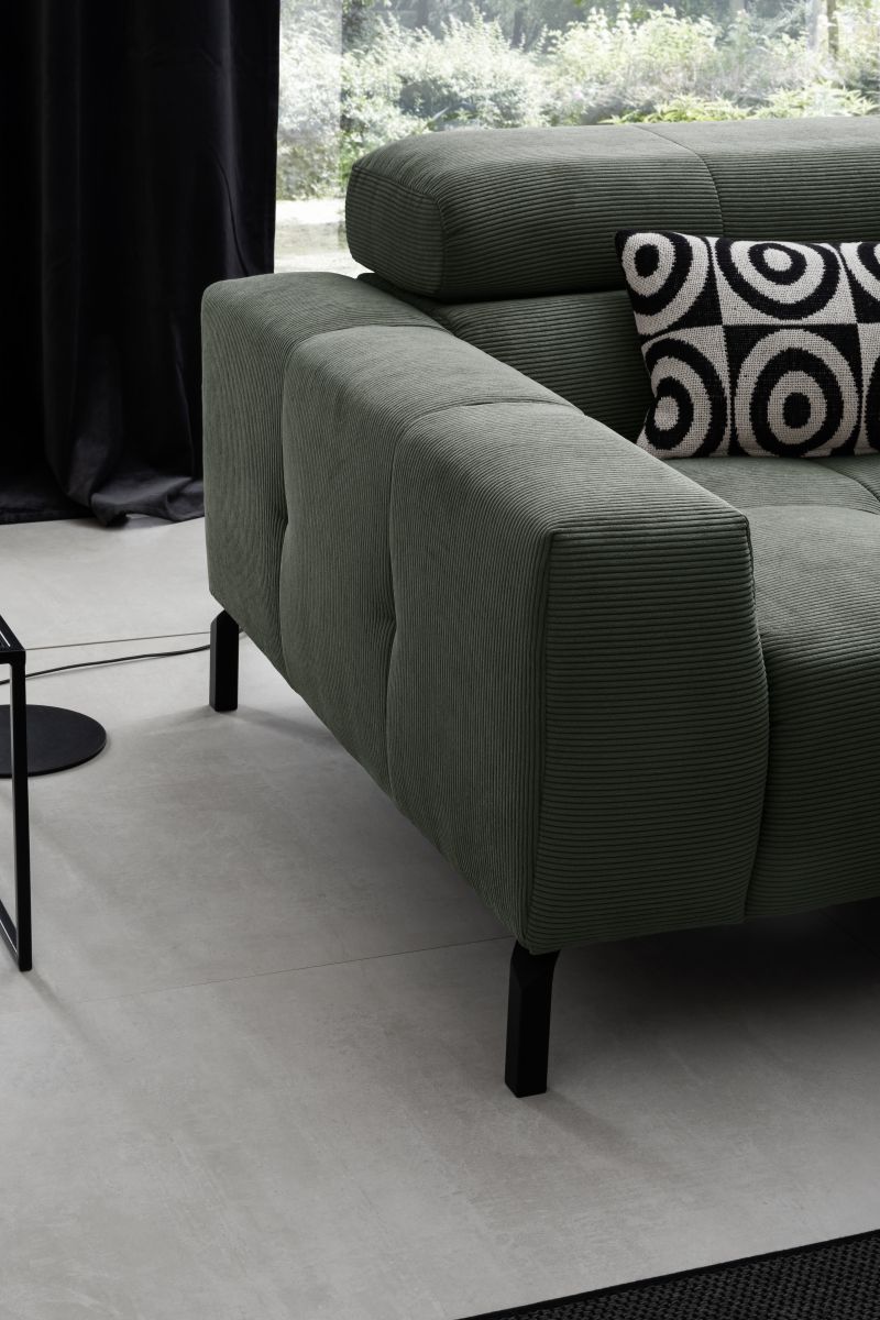 Sofa-Kultur Polstergarnitur Cleveland Olive
