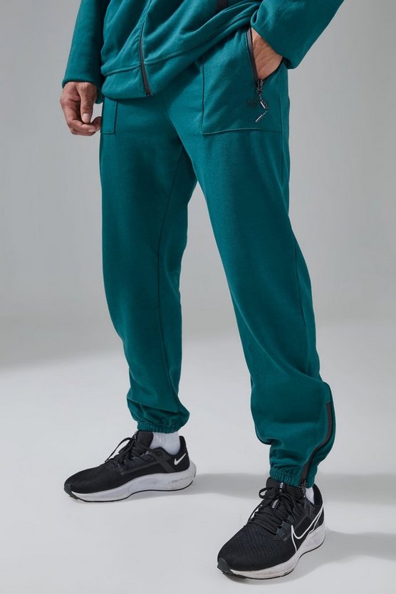 Man Active Tech Jogginghose mit Reißverschluss