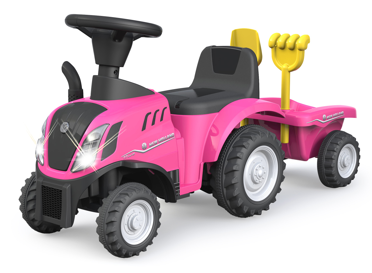 Jamara e.K. JAMARA-460357-Rutscher New Holland T7 Traktor pink