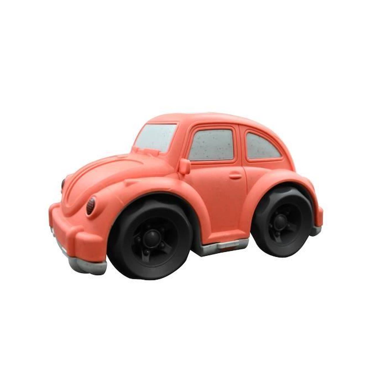Voiture orange en fibres de blé, recyclable et biodégradable orange