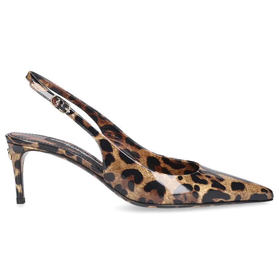 Dolce & Gabbana - Slingpumps CG0595 Lackleder - braun