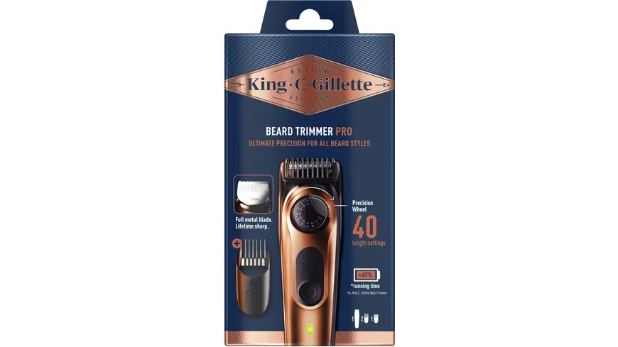 King C. Gillette Bartschneider Elektrischer Barttrimmer PRO
