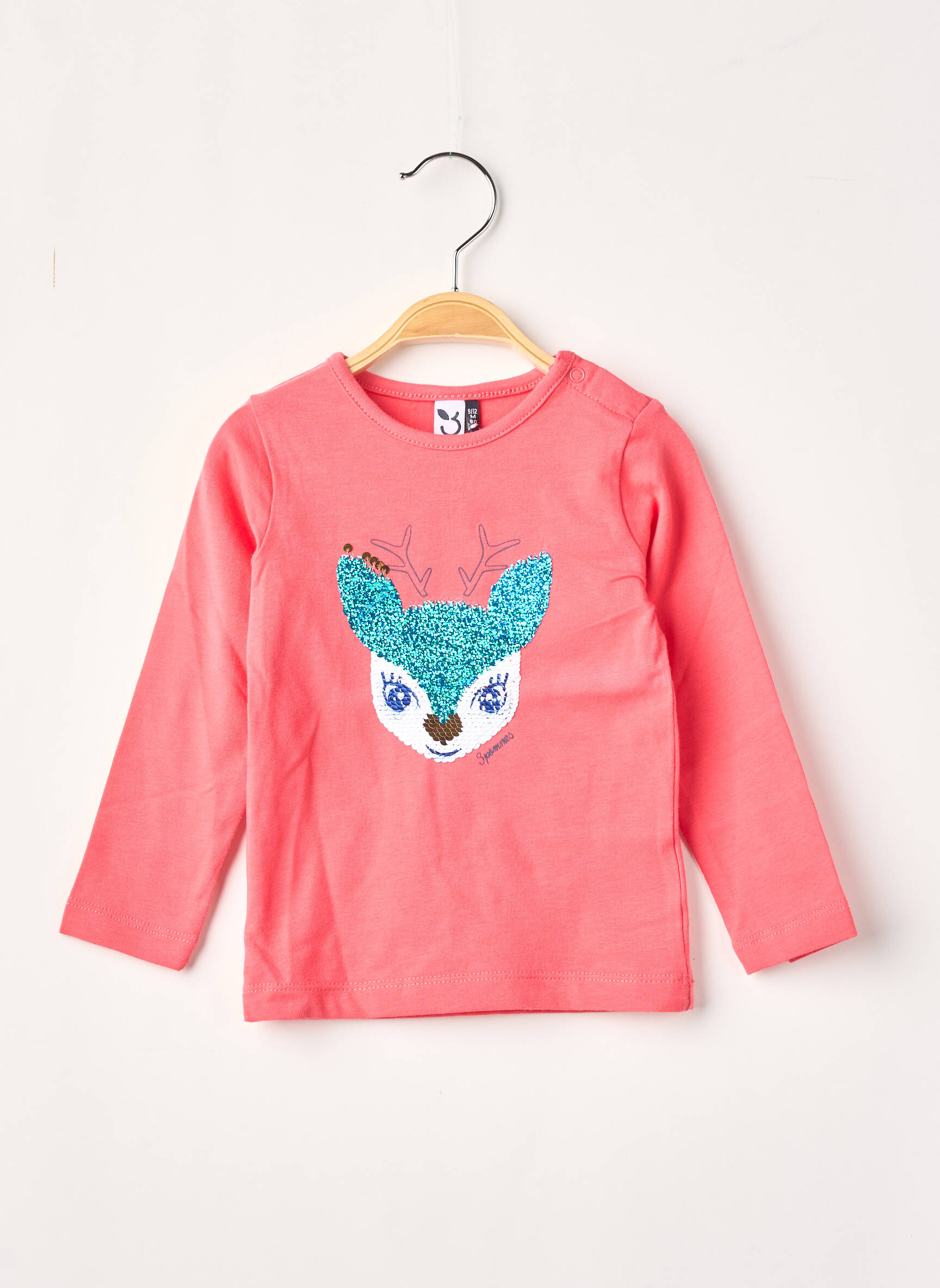 3 Pommes Tshirts Fille couleur orange