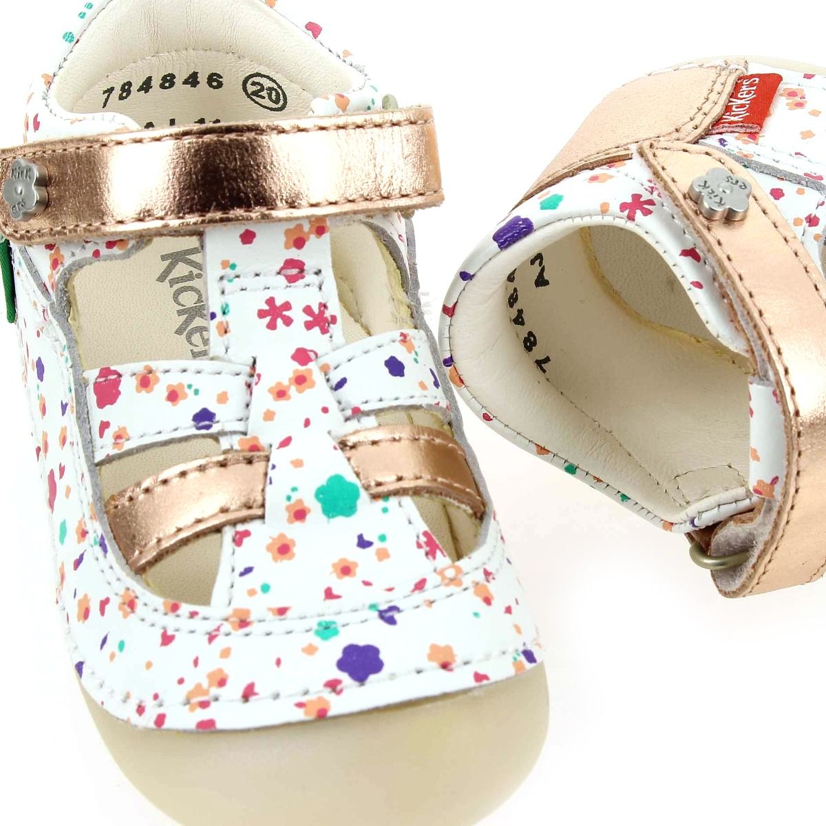 Kickers  SUSHY BLOSSOM - Blanc Multi