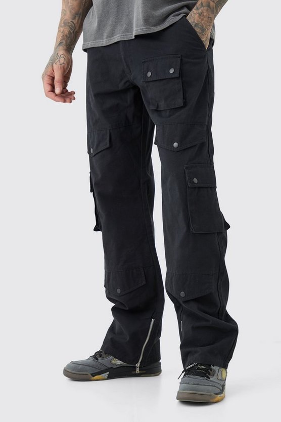 Tall lockere Twill Cargo-Hose