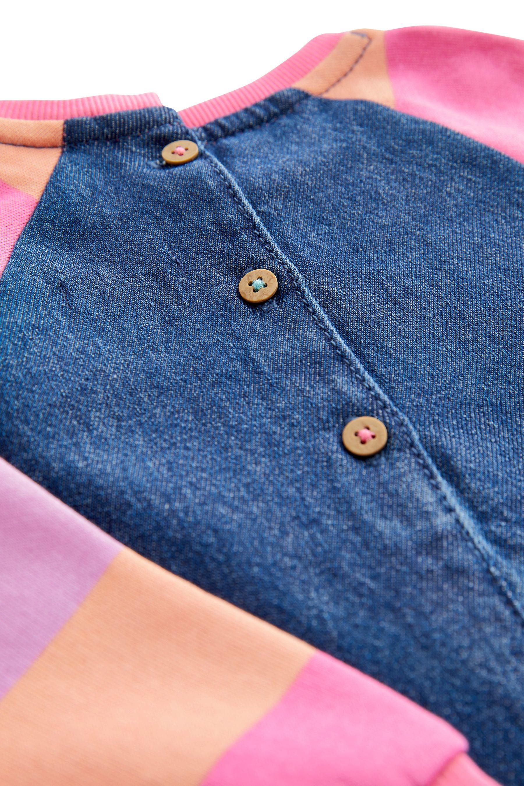 Next Jeanskleid Denim-Kleid mit Raglanärmeln (1-tlg)