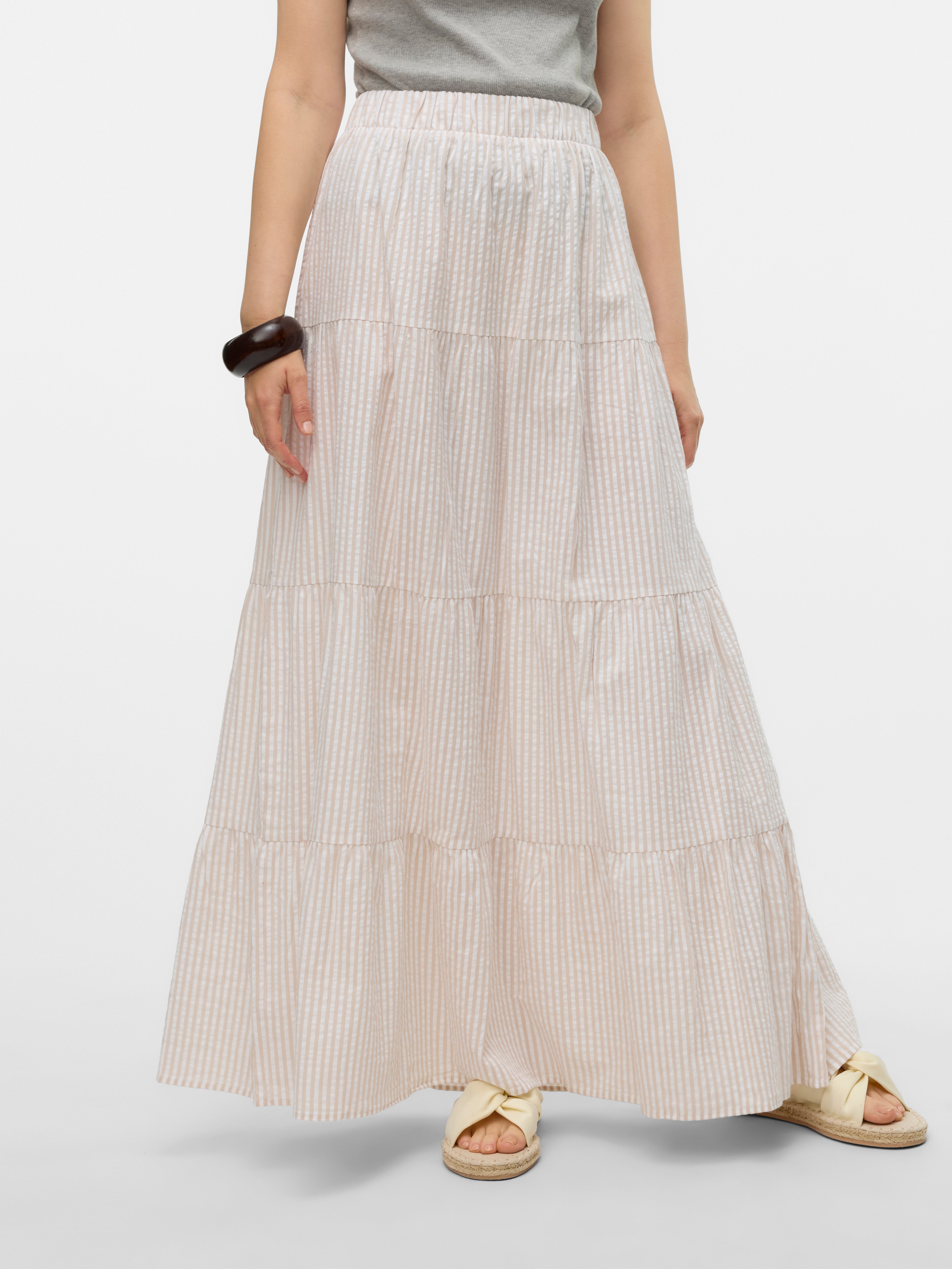 VMMOLLY Hohe Taille Langer Rock