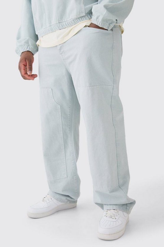 Plus Relaxed Rigid Overdyed Carpenter Jeans