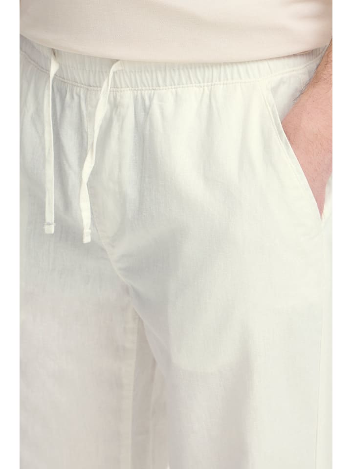 BLEND Leinenhose in weiß günstig kaufen