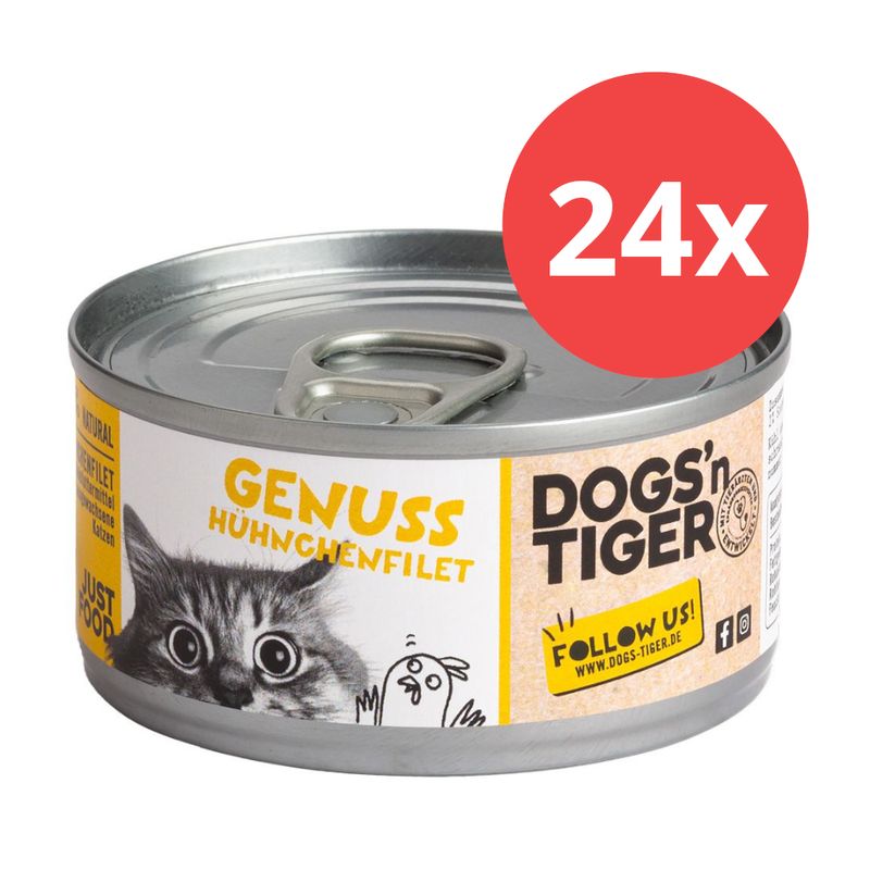 Sparpaket Dogs'n Tiger Cat Filet 24 x 70 g