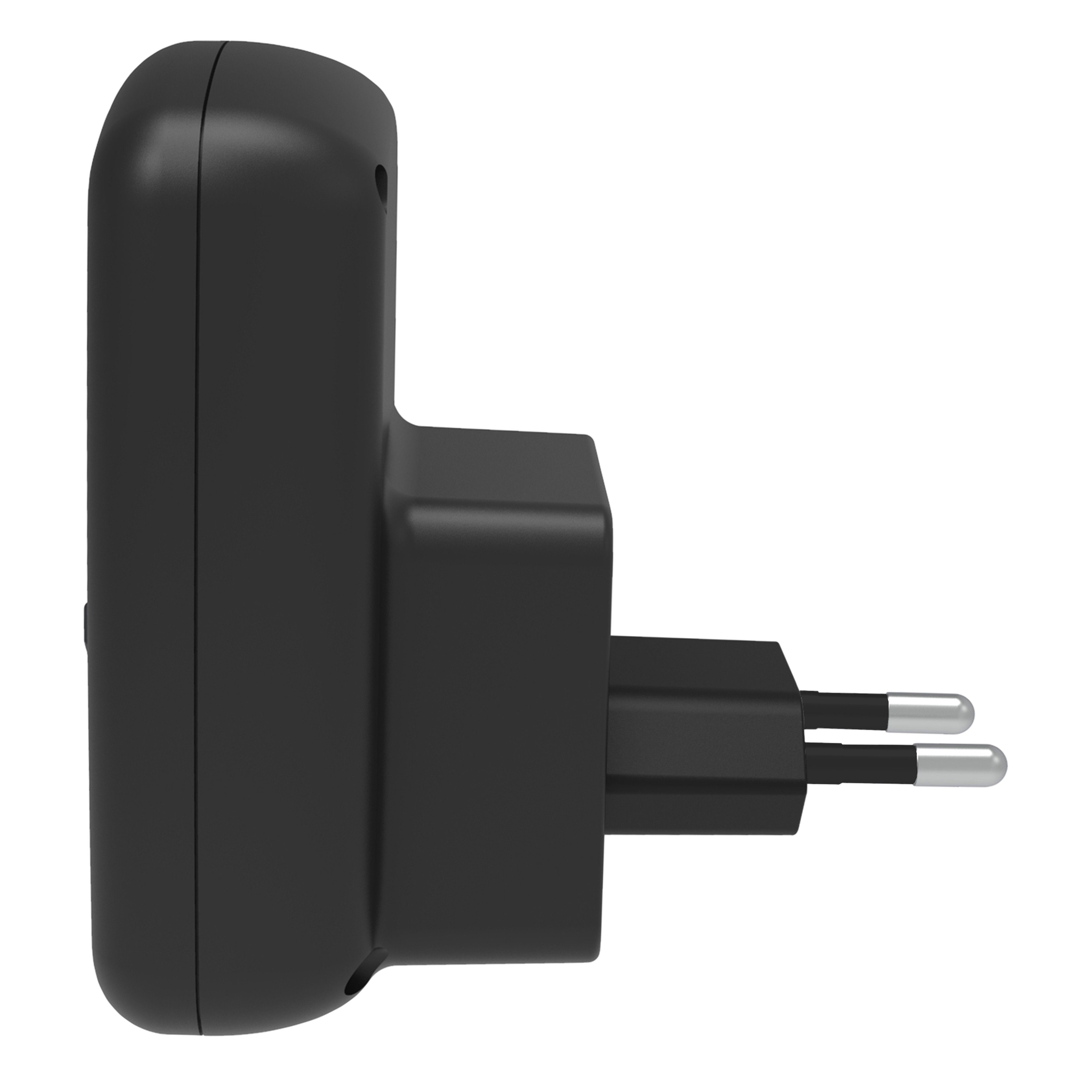 Alecto Babyphone DBX80BKBU, Reichweite von bis zu 3.000 Metern, schwarz