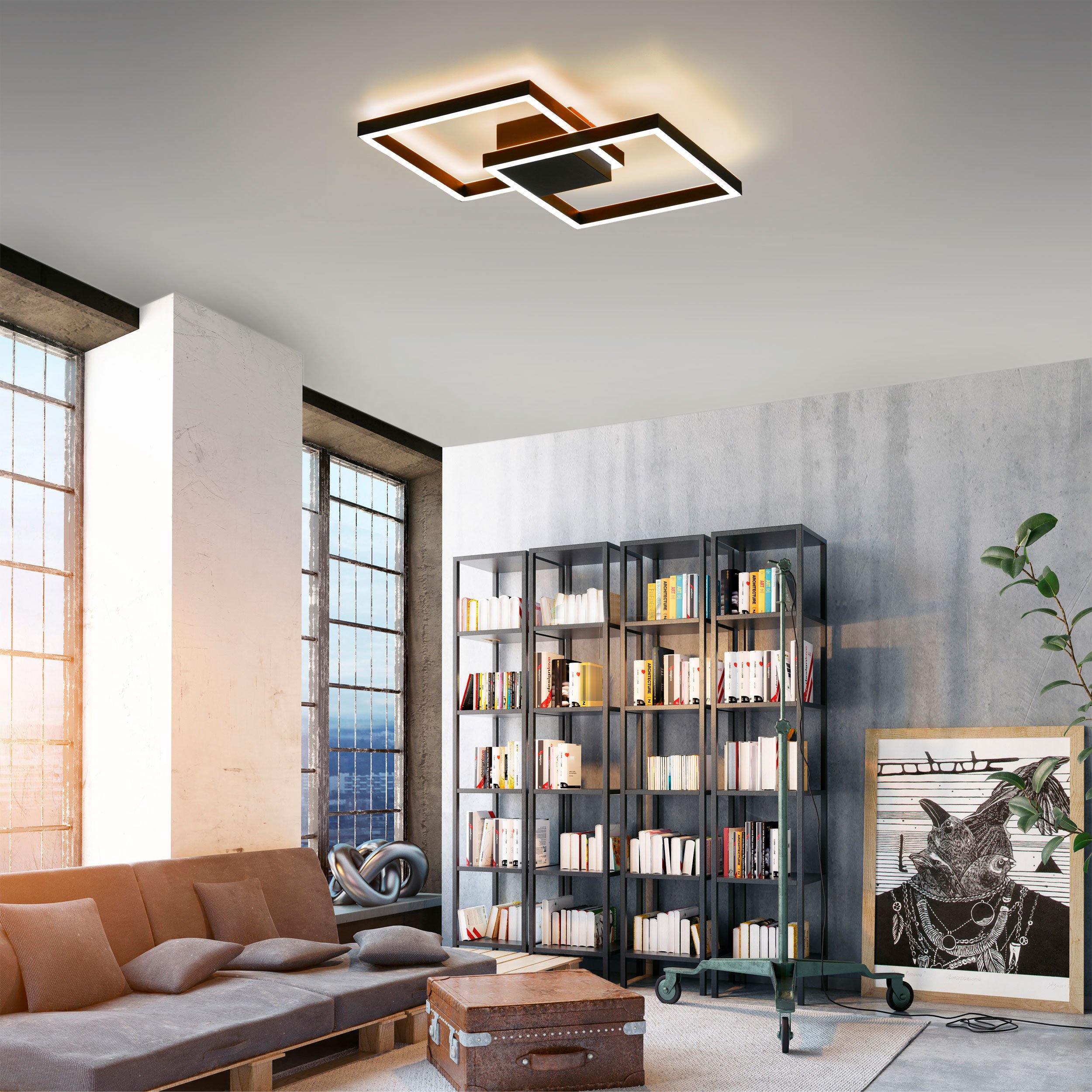QLED-Deckenleuchte 2flg