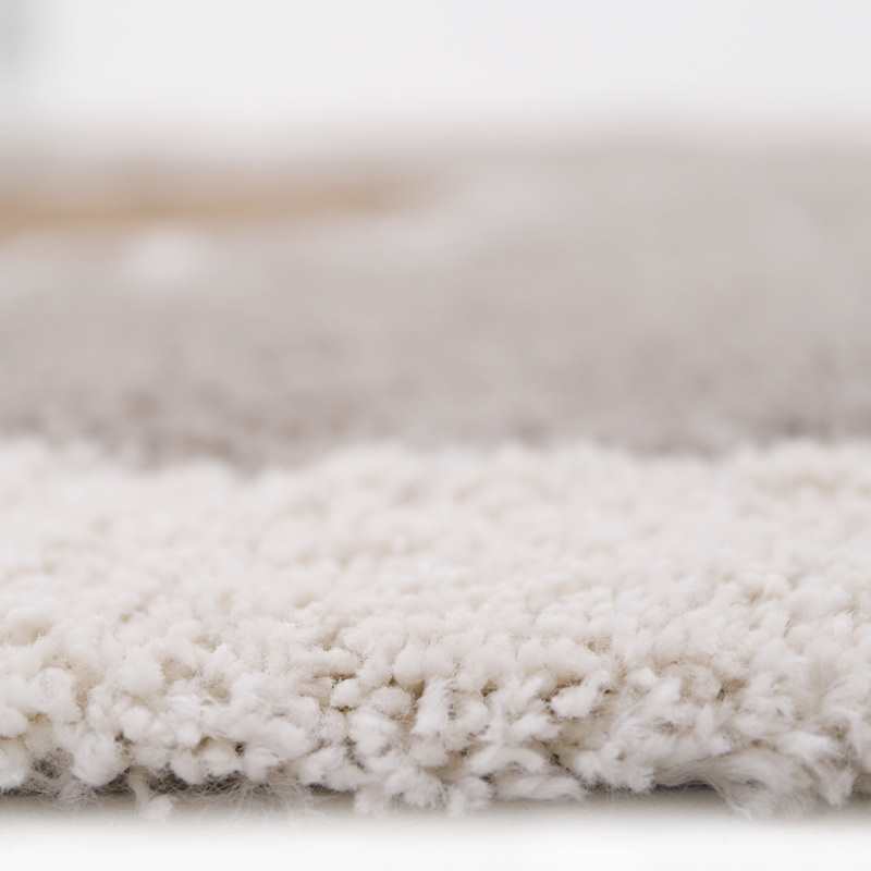 Tapis rond taupe Bohemian Daisy