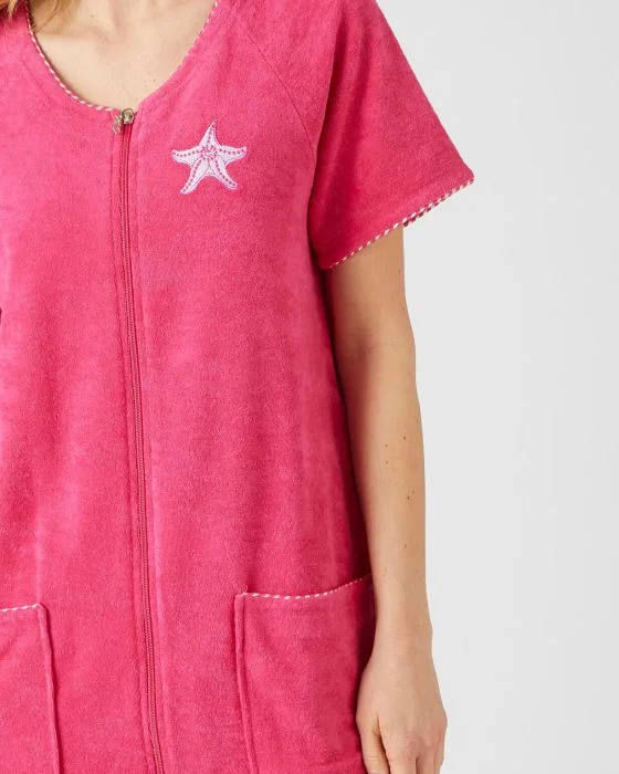 Robe de détente zippée