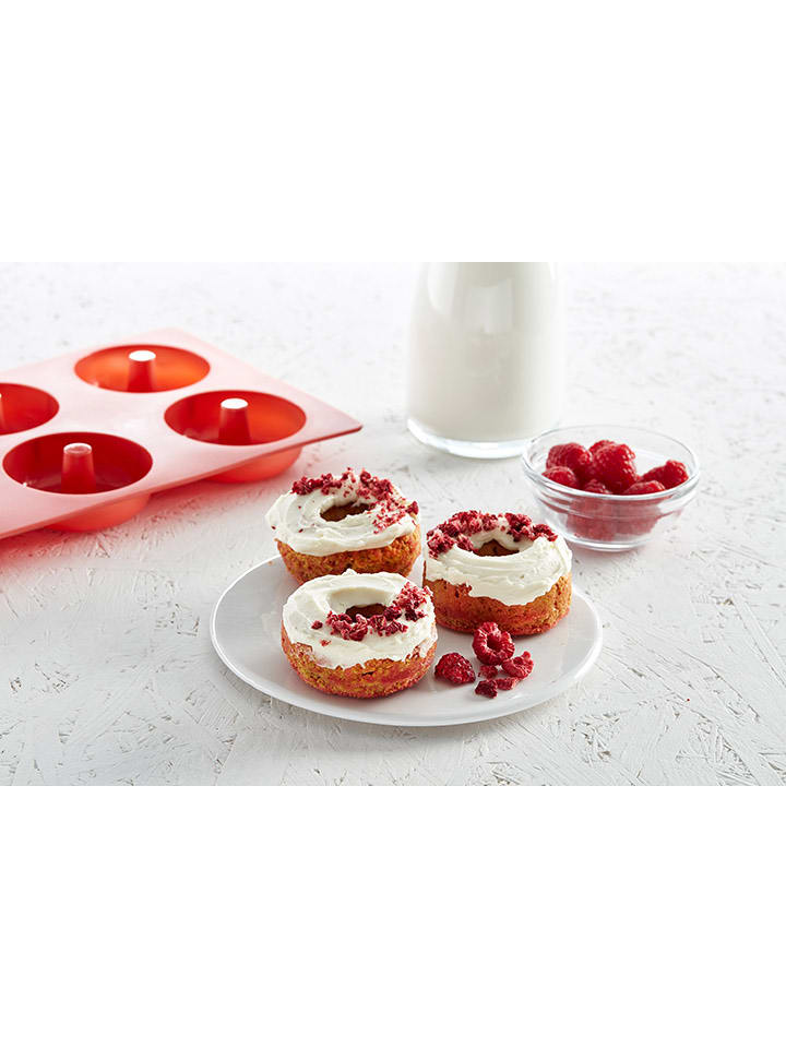 Lekué Donutform in Rot - (B)30 x (H)3,4 x (T)11,8 cm günstig kaufen onesize
