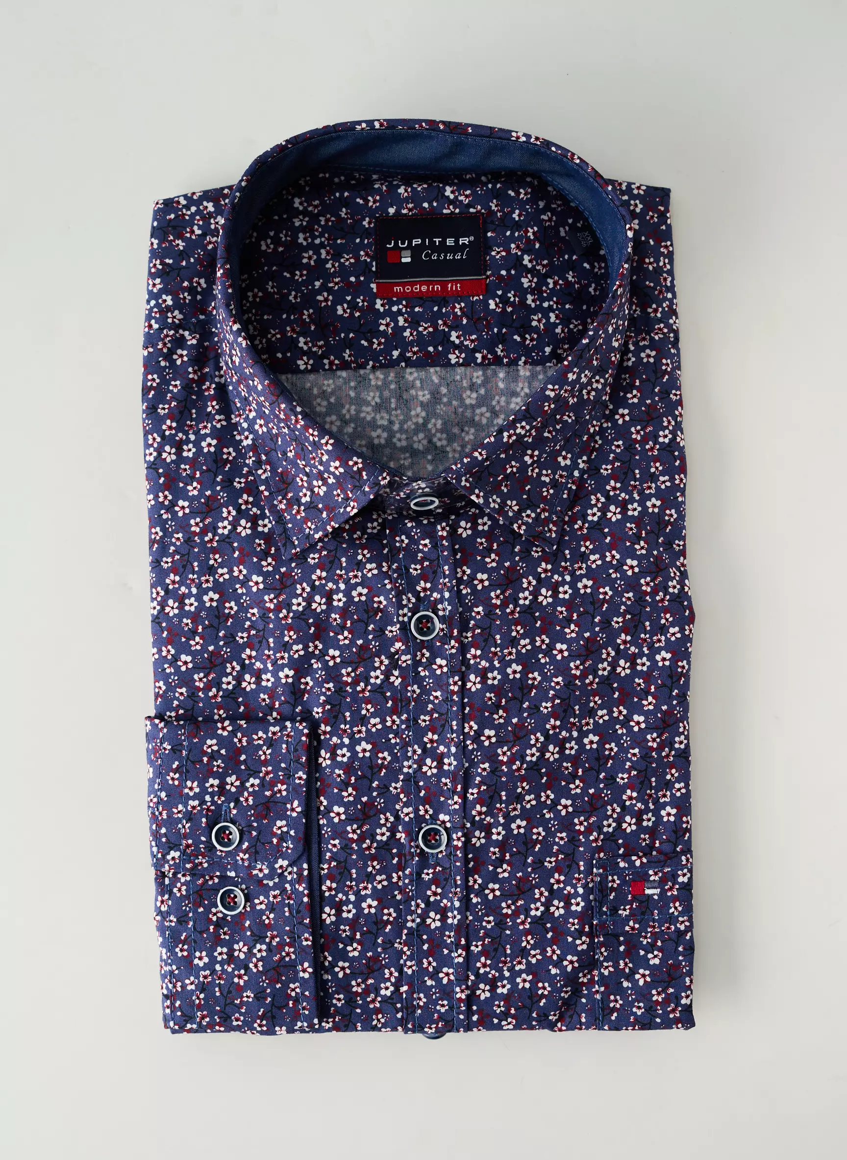 Jupiter Manches Longues Homme couleur bleu