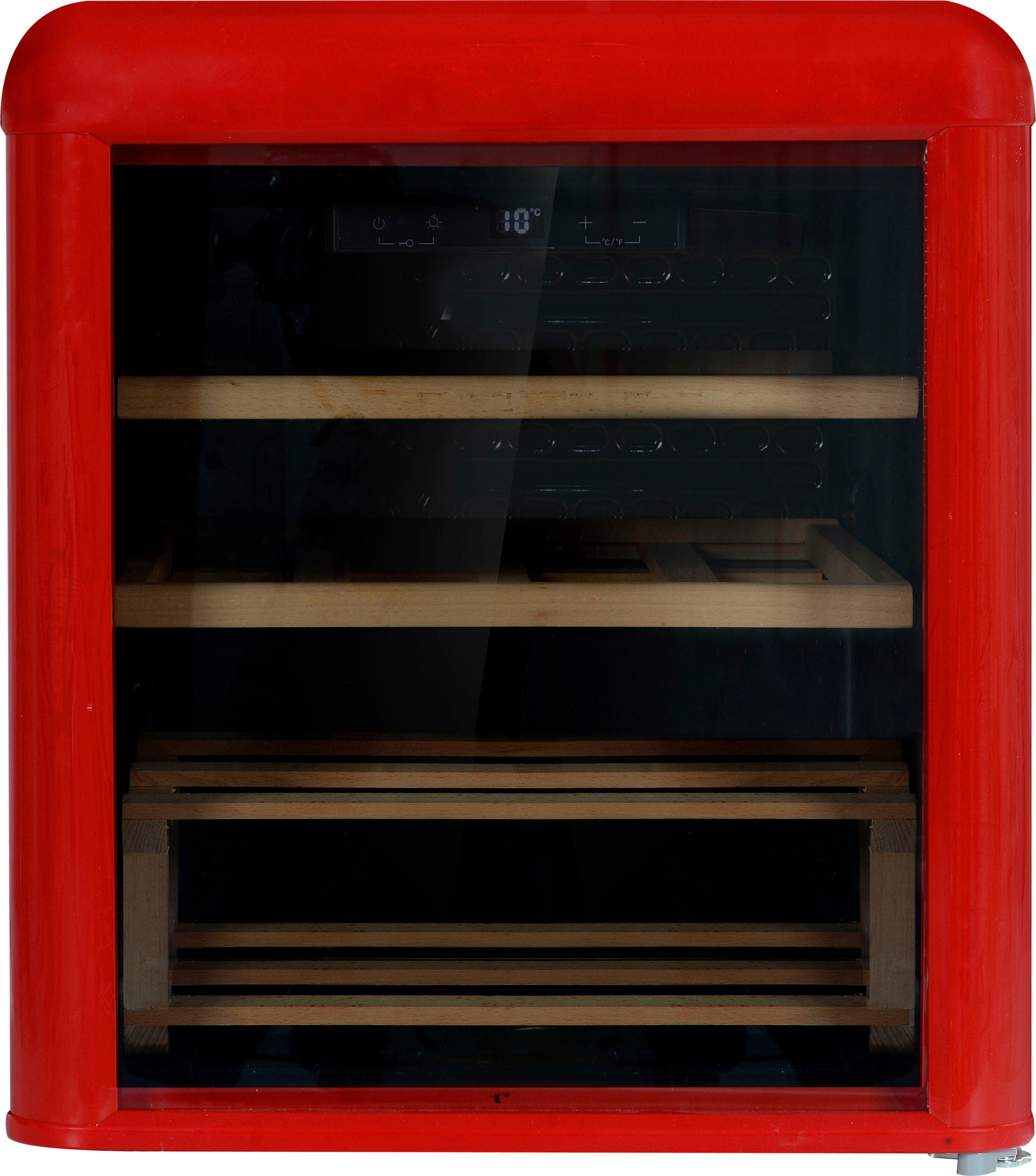 Amica Weinkühlschrank WKR 341 910 R, für 10 Standardflaschen á 0,75l