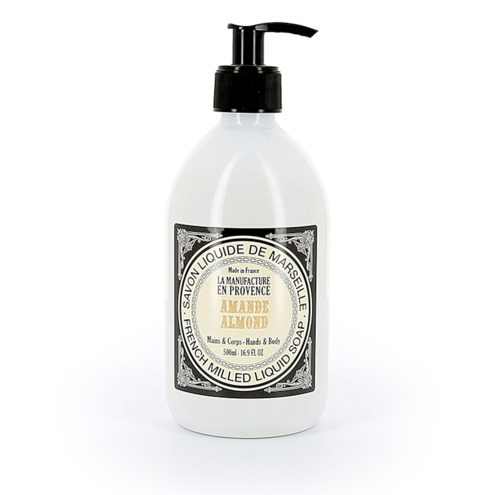La Manufacture en Provence Savon liquide de Marseille 500ml à l'Amande BIO SAVON LIQUIDE BIO