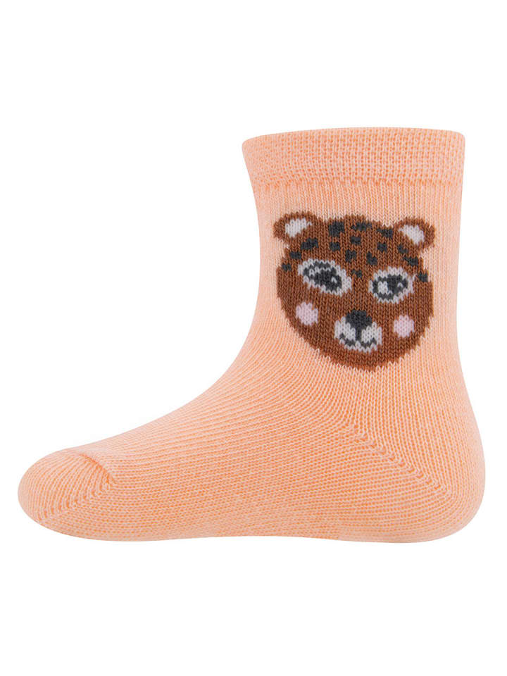 ewers 2er-Set Socken 2er Pack Leopard in beige mel.-apricot günstig kaufen