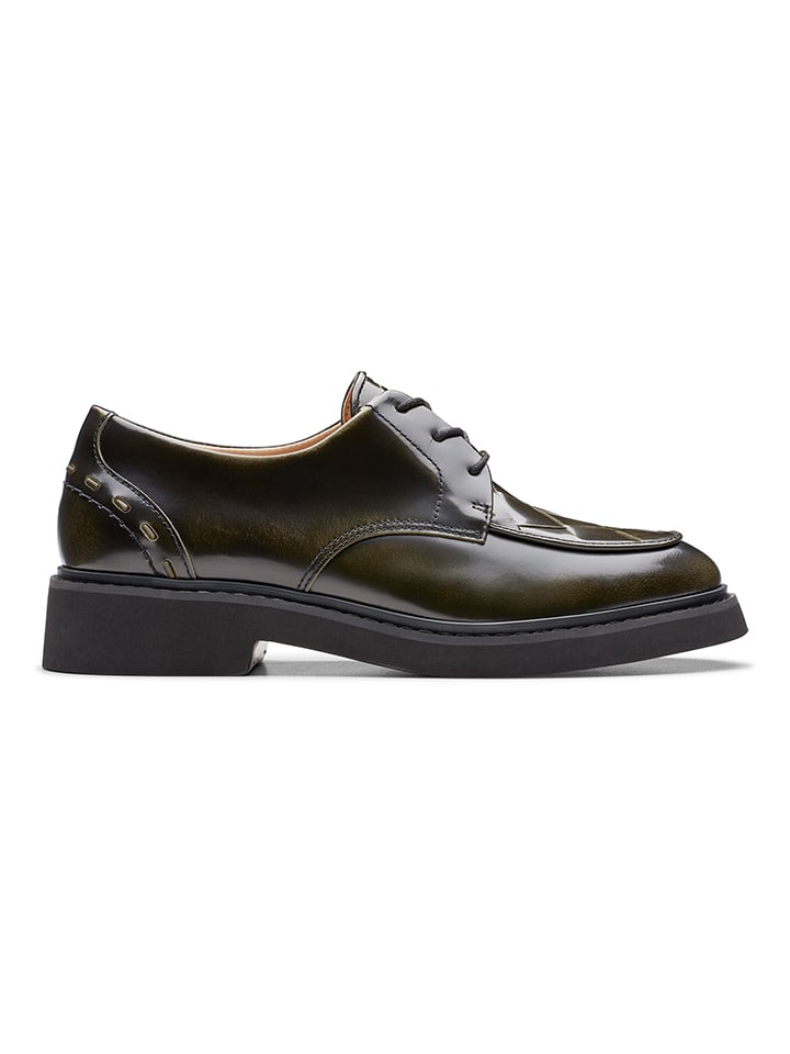 Clarks Leder-Schnürschuhe ''Splend Weave'' in Braun günstig kaufen