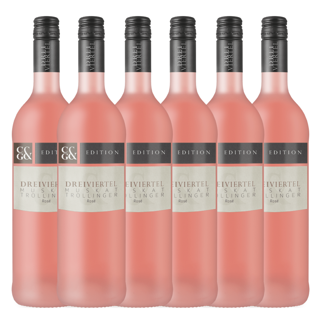 Württembergische WZG Dreiviertel Muskat-Trollinger Rosé Qba ht 0,750 Ltr. 6er Karton