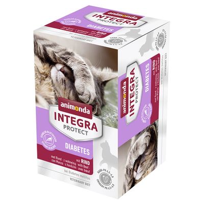Sparpaket Animonda Integra Protect Adult Diabetes Schale 24 x 100 g