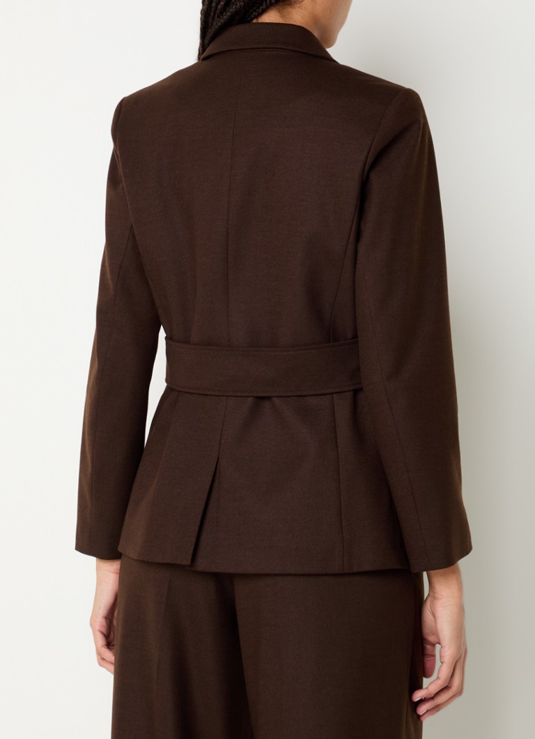 ba&sh Bule blazer with shoulder pads and welt pockets