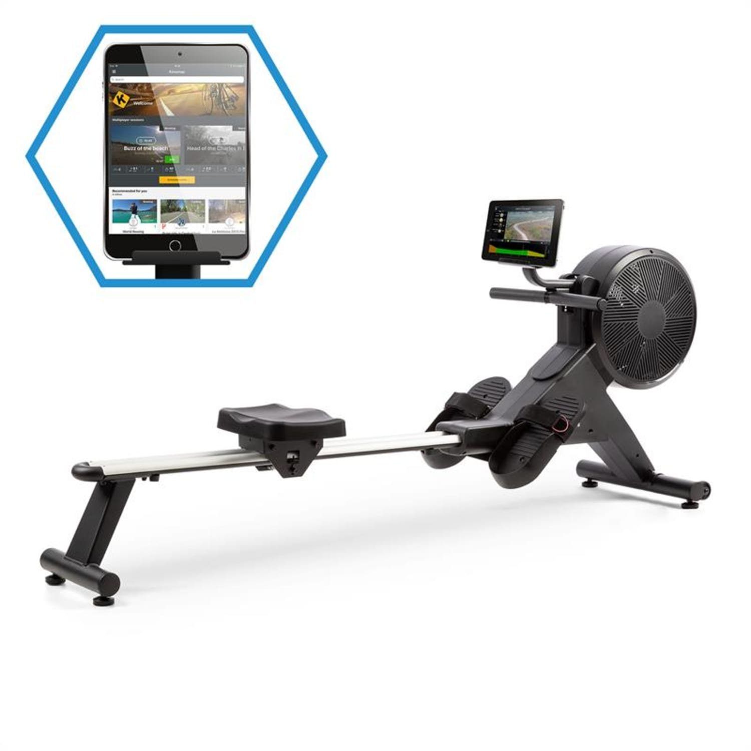 Capital Sports Rudermaschine Stream M2 Magnetrudergerät LC-Display 16 Stufen Aluminium, Rudergerät für Zuhause Sport Rowing Machine Fitnessgerät Sportgerät Trainingsgerät