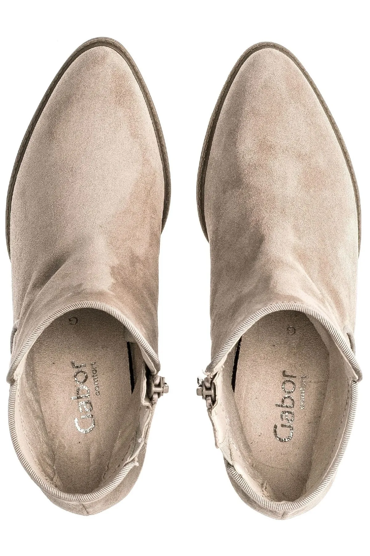 GABOR  Stiefelette - Beige - Blockabsatz