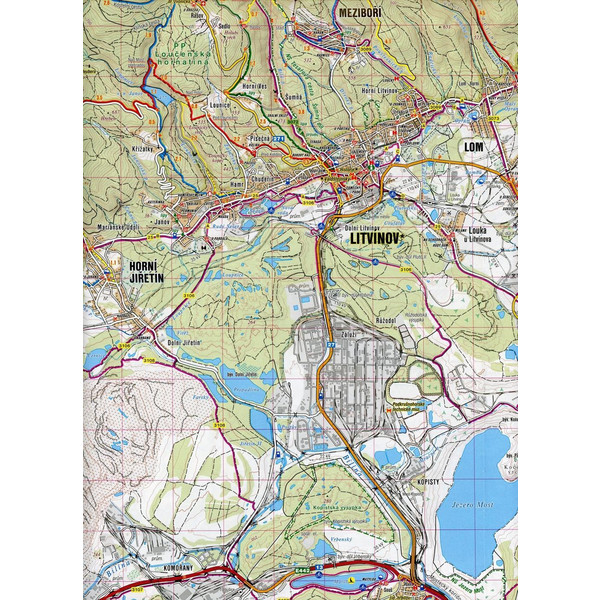 Wanderkarte Tschechien Krusne hory - Mostecko 1 : 40 000 - Wanderkarte