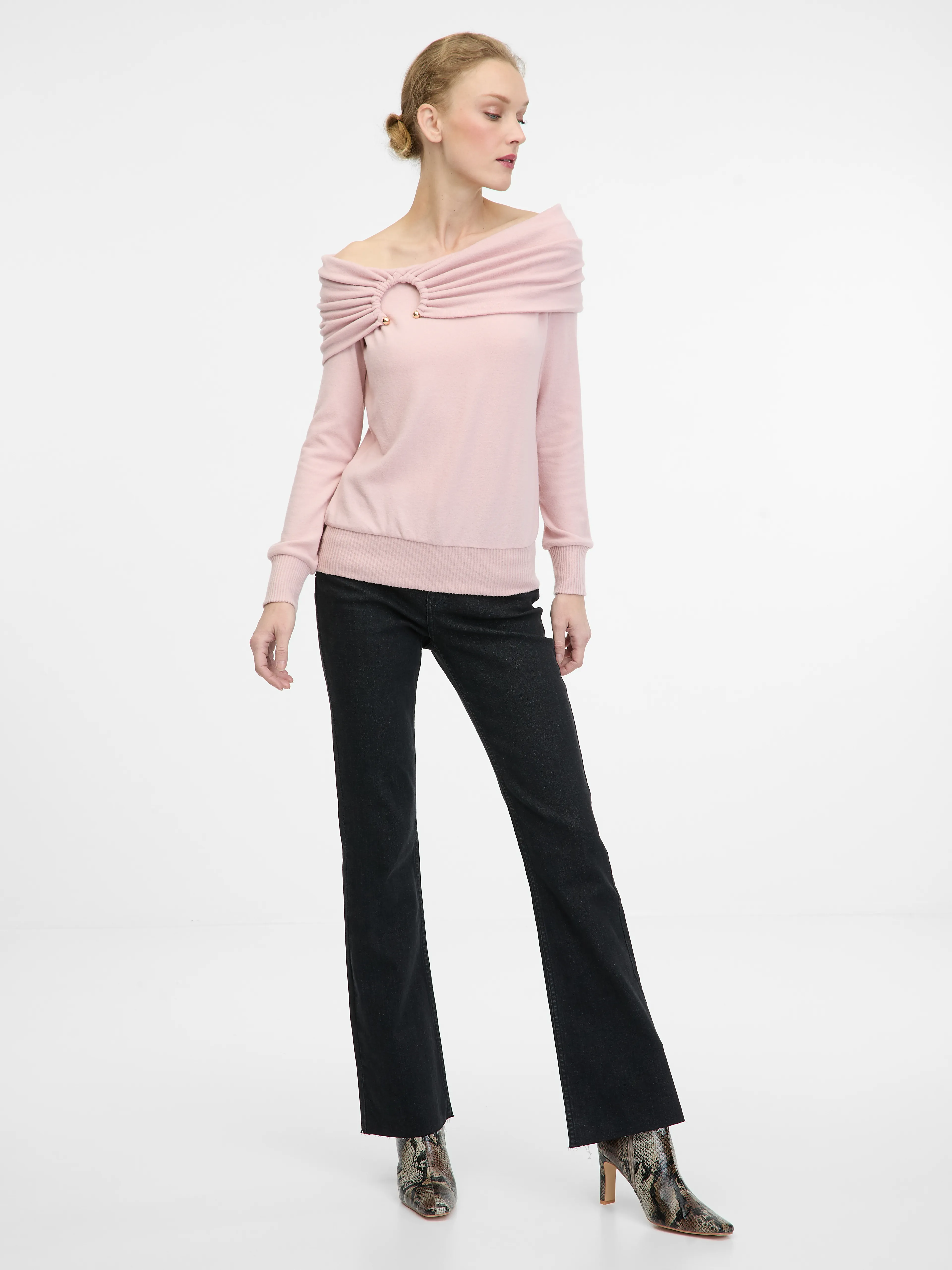 Hellrosa Damen-Langarmshirt ORSAY