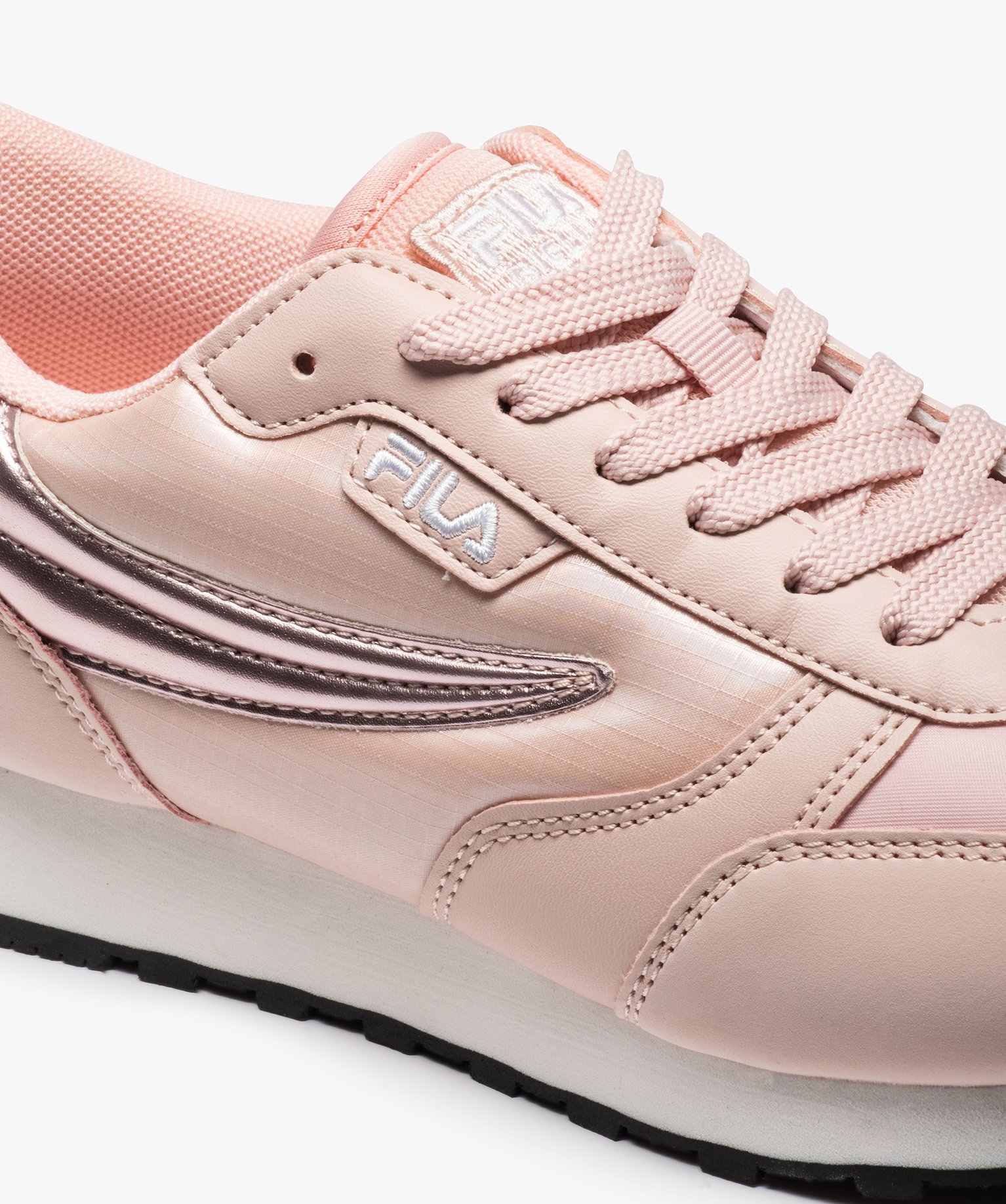 Baskets femme à lacets avec empiècement brillant- Fila Orb... orange | GEMO