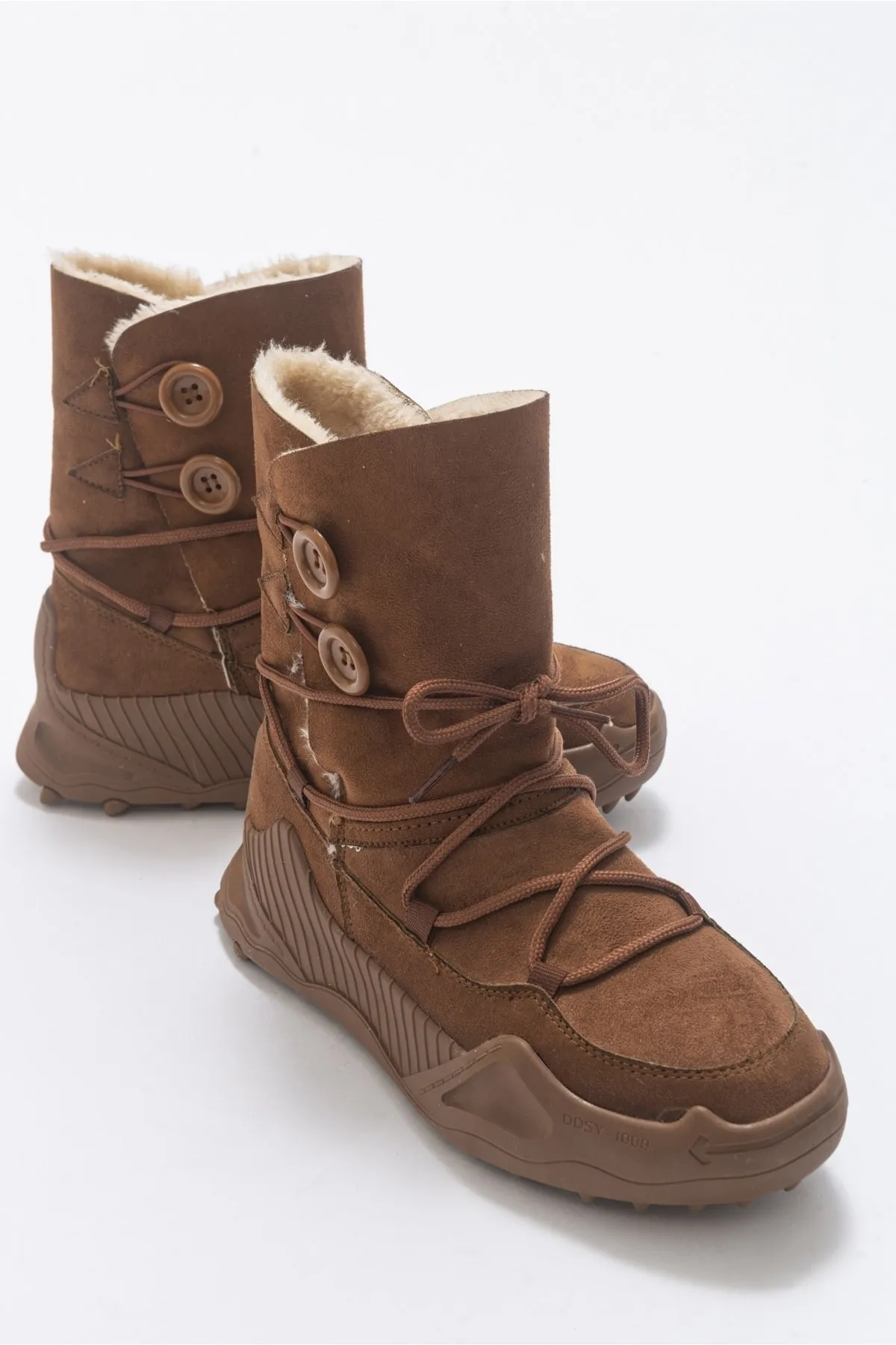 LuviShoes  Snap Tan Damenstiefel