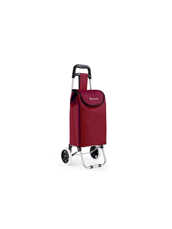 Cheffinger 27L Einkauf Trolley Einkaufswagen in Rot günstig kaufen onesize