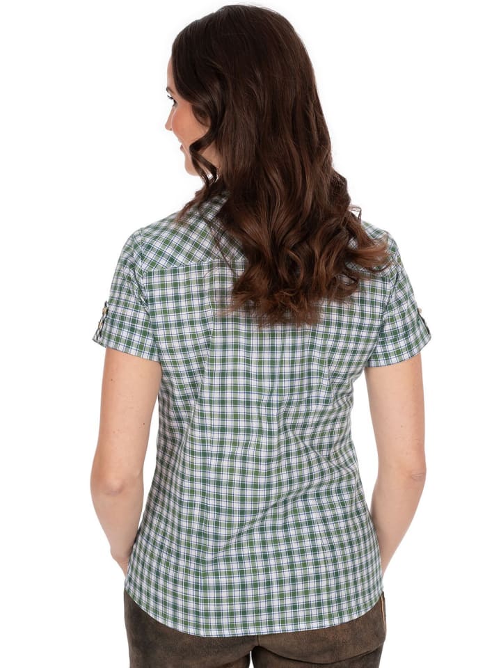 OS-Trachten Bluse 451003-3369 in trachtengrün günstig kaufen