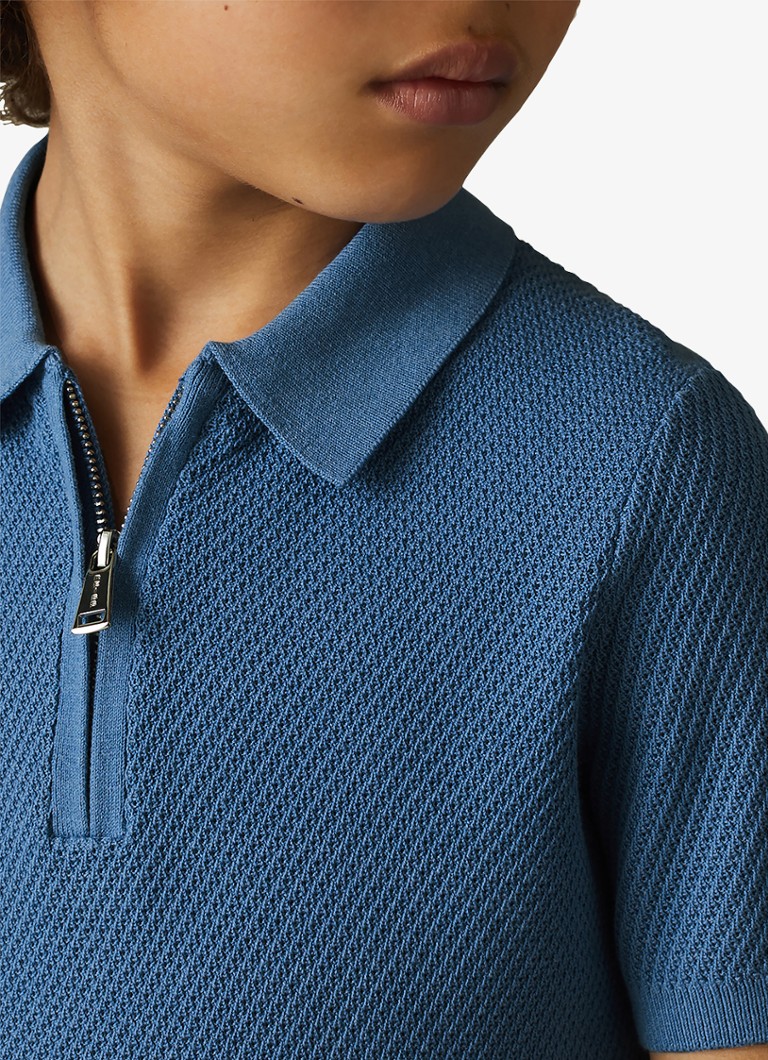 Reiss Ivor polo krekls ar pusrāvējslēdzēju