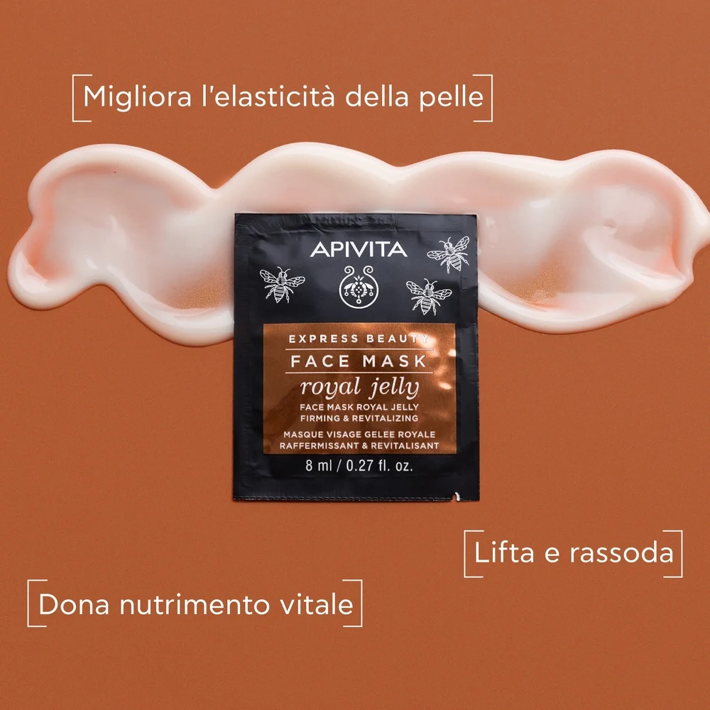 Express Beauty – Straffende und revitalisierende Gesichtsmaske mit Gelée Royale – Anti-Aging-Gesichtsmaske