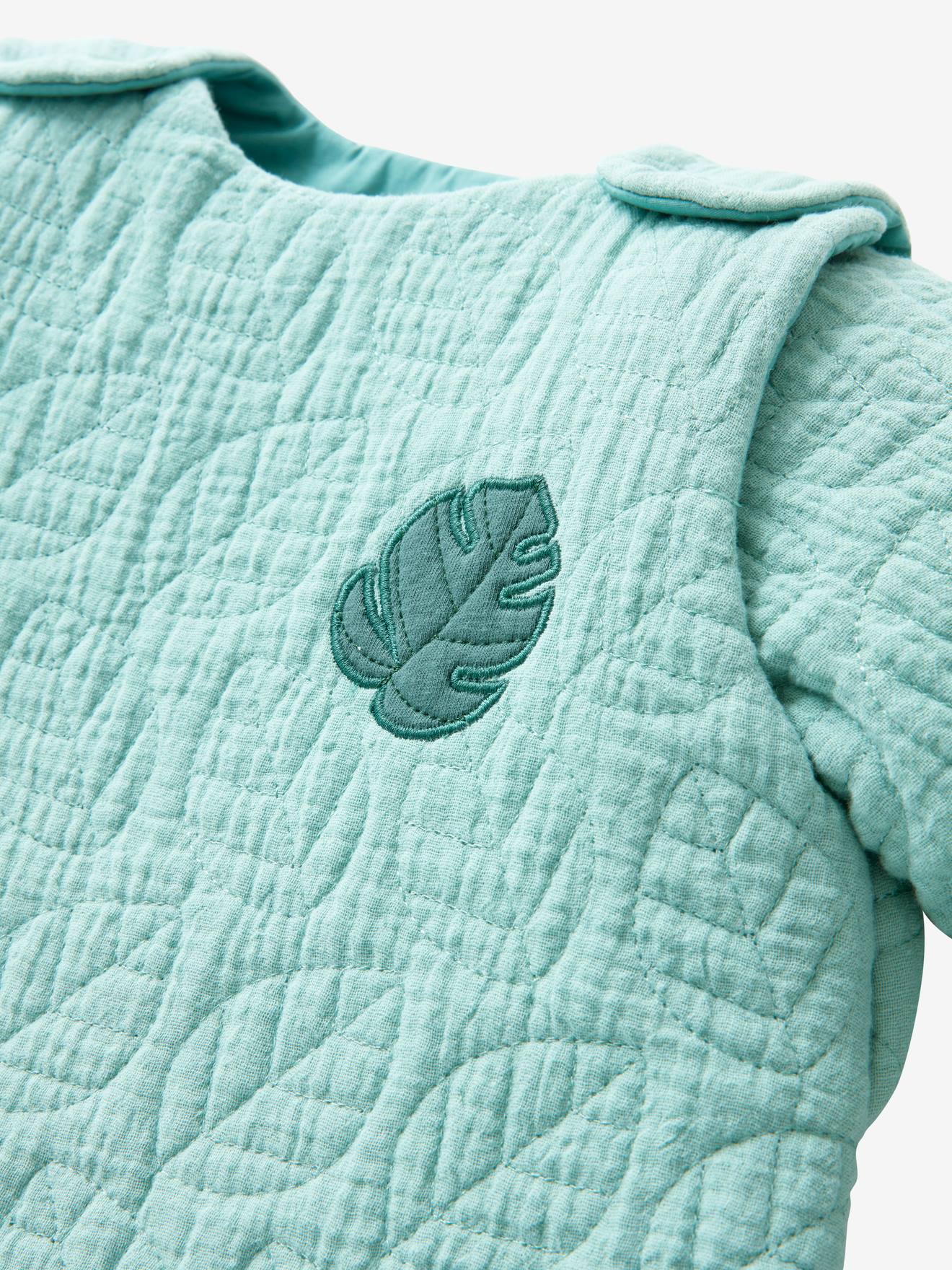 Gigoteuse quiltée manches amovibles NUITS DE RÊVE en coton bio* vert