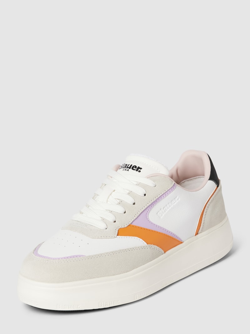 Sneaker mit Label-Details Modell 'BLUM' in weiß