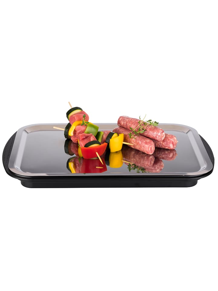 APS 6-tlg. Thermo Tablett Set in Schwarz/Transparent 43 x 29 cm, H: 14 cm günstig kaufen onesize